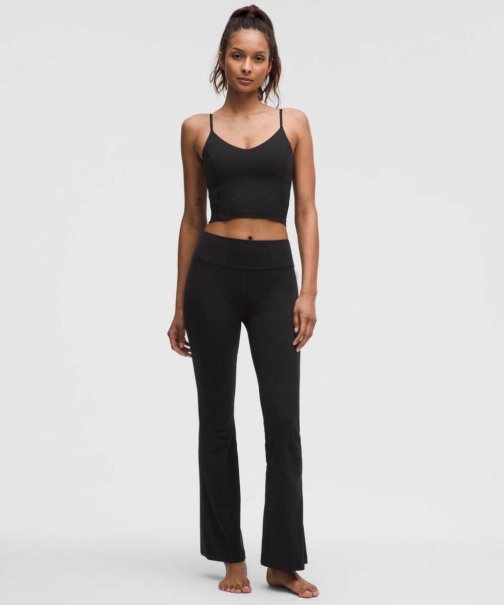 Lululemon Groove Nulu High Rise Flared Pants Women’s 4 Black 32.5” Inseam EUC